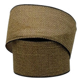 C&S Ribbons Solids Tight Woven Faux Burlap Ribbon - 2.5" x 10 Yards - Wreath, Bow, Floral & Craft Ribbon Tight Woven Faux Burlap Ribbon - 2.5" x 10 Yards - Wreath, Bow, Floral & Craft Ribbon