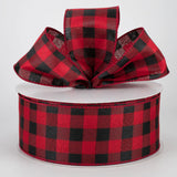 Jascotina Checks 2.5" 1.5" or 2.5" x 10 yds Red & Black Buffalo Check Ribbon, Wired Farmhouse Christmas Ribbon 1.5" or 2.5" x 10 yds Red & Black Buffalo Check Ribbon, Wired Farmhouse Christmas Ribbon