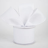Jascotina Solids 2.5 White Canvas Ribbon – 1.5" or 2.5" x 10 Yds - Ribbon for Wreaths, Bows and Home Decor White Canvas Ribbon – 1.5" or 2.5" x 10 Yds - Ribbon for Wreaths, Bows and Home Decor