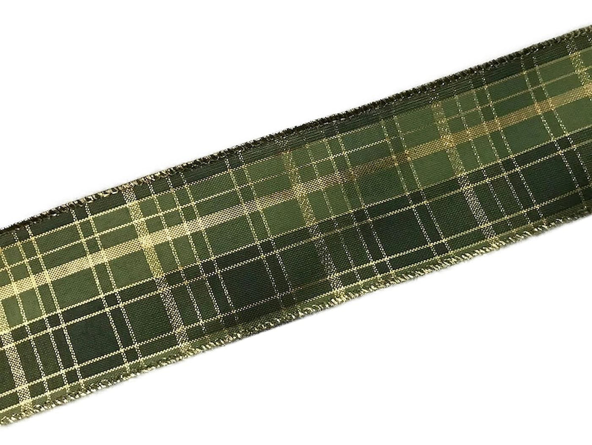 1.5 x 10 Yds Olive Green Velvet Ribbon