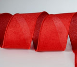 CBI Food 2.5 inch White Canvas Ribbon with Bright Red Strawberries - 10 Yards