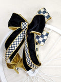 d.stevens Velvet Copy of d.stevens 2.5" Black Velvet Ribbon with Gold Edges & Back -10 Yards