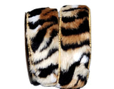 PerpetualRibbons Animals Tiger 2.5 inch Wired Animal Print Faux Fur Ribbon - 5 Yards / 4 Different Options Wired Animal Print Faux Fur Ribbon | Perpetual Ribbon