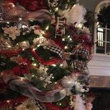 PerpetualRibbons Checks 2.5" DOUBLE SIDED Black & White Buffalo Check Wired Ribbon - 10 Yards 10 Yards Wired Check Ribbon | Perpetual Ribbons