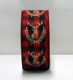 PerpetualRibbons Christmas Checks 2.5 inch Wired Red and Black Checked Ribbon - 5 Yards