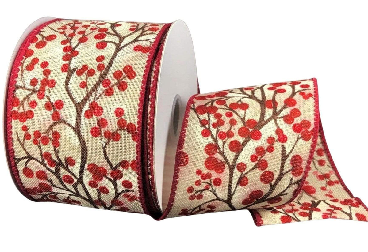 Glittering Red Velvet Ribbon for Holiday – Floral Supplies Store