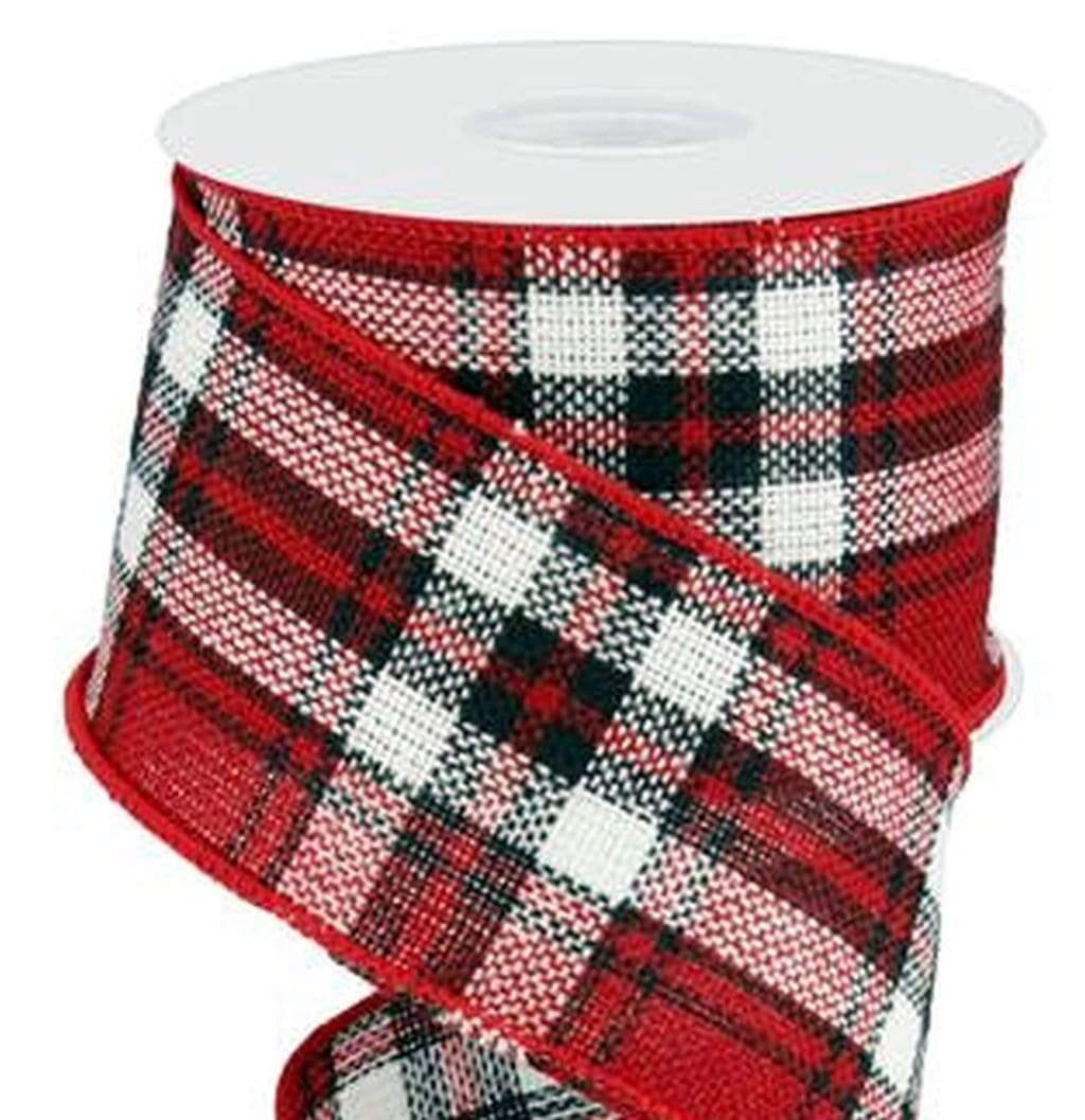 Holiday Cider Plaid Wired Ribbon - 2 1/2 x 50 Yards — GiftWrap Etc
