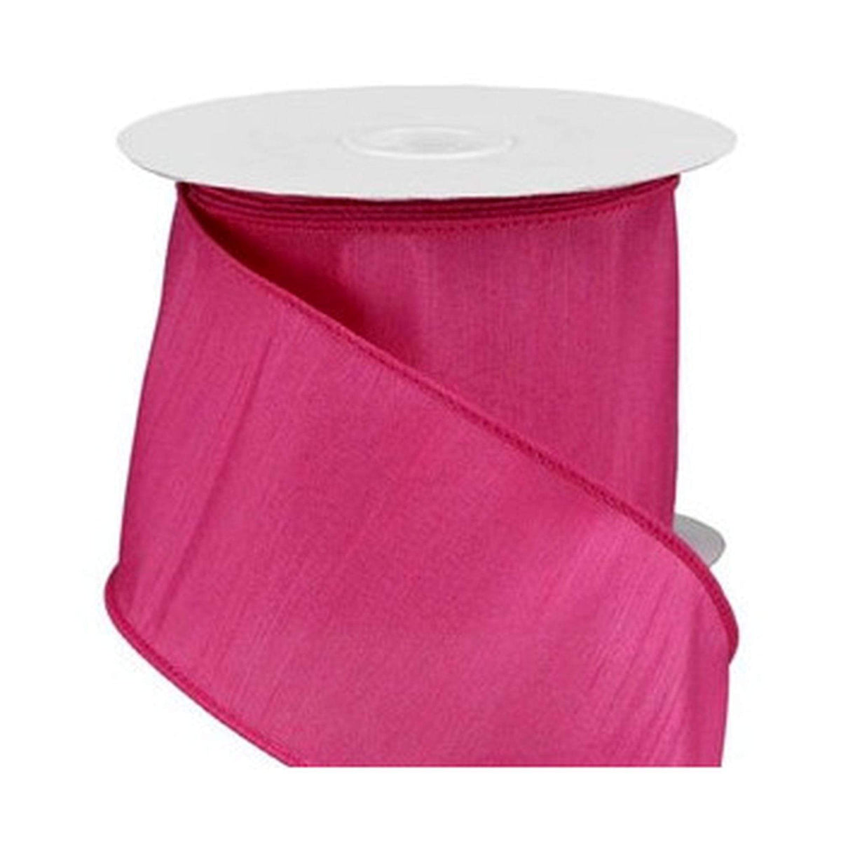 1.5 x 10 Hot Pink Weave Fabric Ribbon