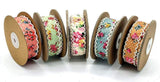 PerpetualRibbons Floral 1 inch Wide French Country Cottage Style Floral Lace - 10 Yards