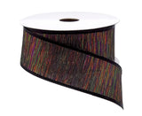 PerpetualRibbons Halloween 1.5 10 Yards 1.5" or 2.5" Black Ombre Halloween Ribbon - Wired Multi Colored Halloween Ribbon