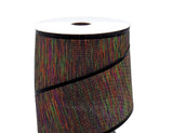 PerpetualRibbons Halloween 2.5 10 Yards 1.5" or 2.5" Black Ombre Halloween Ribbon - Wired Multi Colored Halloween Ribbon