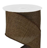 PerpetualRibbons Solids 2.5 inch Chocolate Brown Canvas Ribbon - 10 Yards