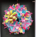 PerpetualRibbons Summer 2.5 inch Canvas Type Flip Flop Ribbon - 10 Yards