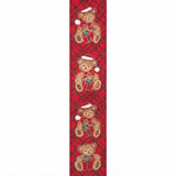 C&S Ribbons Christmas Christmas Teddy Bear Plaid Ribbon - 2.5" x 10 Yds - Wired Christmas Ribbon Christmas Teddy Bear Plaid Ribbon - 2.5" x 10 Yds - Wired Christmas Ribbon