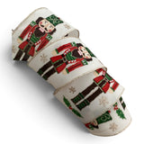 C&S Ribbons Christmas Classic Nutcracker Christmas Ribbon – 2.5" x 10 yds Classic Nutcracker Christmas Ribbon – 2.5" x 10 yds