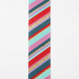 C&S Ribbons Christmas Colorful Christmas Stripes - 2.5" x 10 Yds - Wired Christmas Ribbon Colorful Christmas Stripes - 2.5" x 10 Yds - Wired Christmas Ribbon
