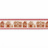 C&S Ribbons Christmas Gingerbread House Ribbon - 2.5" x 10 Yds - Wired Christmas Ribbon Gingerbread House Ribbon - 2.5" x 10 Yds - Wired Christmas Ribbon