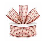 C&S Ribbons Christmas Red Christmas Bow Ribbon - 2.5" x 10 yds - Wired Christmas Ribbon Red Christmas Bow Ribbon - 2.5" x 10 yds - Wired Christmas Ribbon