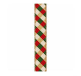 C&S Ribbons Christmas Red Green Gold Diamond Christmas Ribbon - 1.5" x 10 yds - Ribbon for Wreaths & Bows Red Green Gold Diamond Christmas Ribbon - 1.5" x 10 yds - Ribbon for Wreaths & Bows