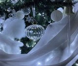 d.stevens Ornaments d.stevens White Dove Glass Swirl Onion Ornament – 100mm (4") d.stevens White Dove Glass Swirl Onion Ornament – 100mm (4")