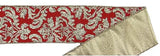 Expressions / RG Ribbon Christmas Glitter Red Damask & Gold Glitter Ribbon with Gold Fused Back - 2.5" x 10 Yards - Wired Christmas Ribbon Red Damask & Gold Glitter Ribbon with Gold Fused Back - 2.5" x 10 Yards - Wired Christmas Ribbon