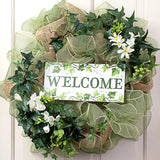 Expressions / RG Ribbon Signs Ivy Wood Wreath Or Door Hanger Sign - 12.5" x 6" MDF Spring Wreath Sign - (Cable Tie Mounts, Cable Ties & Screws included) Ivy Wood Wreath Or Door Hanger Sign - 12.5" x 6" MDF Spring Wreath Sign - (Cable Tie Mounts, Cable Ties & Screws included)