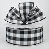 Jascotina Checks 2.5 Wired Black & White Double Sided Buffalo Check 1.5 inch or 2.5 inch 50 Yard Value Roll Wired Black & White Double Sided Buffalo Check 1.5 inch or 2.5 inch 50 Yard Value Roll