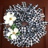 Jascotina Checks Wired Black & White Double Sided Buffalo Check 1.5 inch or 2.5 inch 50 Yard Value Roll Wired Black & White Double Sided Buffalo Check 1.5 inch or 2.5 inch 50 Yard Value Roll
