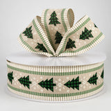 Jascotina Christmas 2.5" x 10 Yds Buffalo Plaid Christmas Tree Ribbon - Wired Christmas Ribbon 2.5" x 10 Yds Buffalo Plaid Christmas Tree Ribbon - Wired Christmas Ribbon