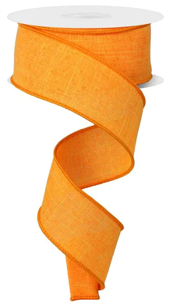 Jascotina Solids 1.5 Bright Orange Canvas Ribbon –  1.5