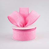 Jascotina Solids 1.5" Pink Canvas Ribbon – 1.5" or 2.5" x 10 Yds - Ribbon for Wreaths, Bows and Home Decor Pink Canvas Ribbon – 1.5" or 2.5" x 10 Yds - Ribbon for Wreaths, Bows and Home Decor