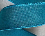 Jascotina Solids 1.5" Teal Canvas Ribbon – 1.5" or 2.5" x 10 Yds - Ribbon for Wreaths, Bows and Home Decor Teal Canvas Ribbon – 1.5" or 2.5" x 10 Yds - Ribbon for Wreaths, Bows and Home Decor