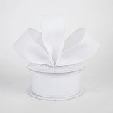 Jascotina Solids 1.5 White Canvas Ribbon –  1.5" or 2.5" x 10 Yds - Ribbon for Wreaths, Bows and Home Decor White Canvas Ribbon –  1.5" or 2.5" x 10 Yds - Ribbon for Wreaths, Bows and Home Decor