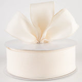 Jascotina Solids 2.5 Cream Canvas Ribbon –  1.5" or 2.5" x 10 Yds - Ribbon for Wreaths, Bows and Home Decor Cream Canvas Ribbon –  1.5" or 2.5" x 10 Yds - Ribbon for Wreaths, Bows and Home Decor