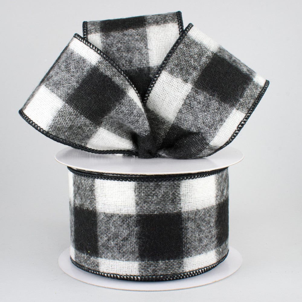 10 Yards Wired Check Ribbon | Perpetual Ribbons