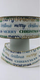 S & C Ribbons Christmas Winter Ribbon Copy of 2.5" x 10 yds Brown Glitter Ribbon, Wired Christmas Ribbon