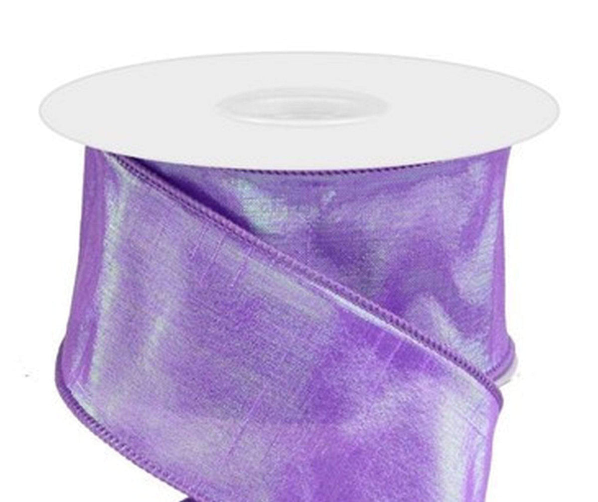 Purple Ribbon Kit 10 Yards Wired Dupioni Ribbon | Perpetual Ribbons