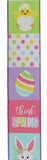 CBI Easter Wired Easter Ribbon - 2.5 inch Easter Block Ribbon with Baby Chicks  / Bunnies / Dots / Stripes - 10 Yards
