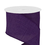 CBI Solids 2.5 inch Purple Canvas Ribbon - 10 Yards