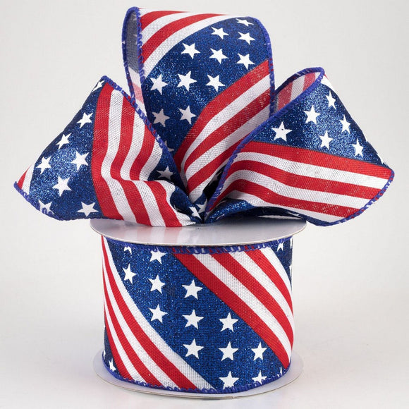 Easy Red, White and Blue Patriotic Ribbon Wand