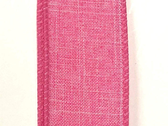 Jascotina Solids 2.5 inch Pink Canvas Ribbon - 10 Yards