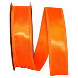 Perpetual Ribbons Orange 1.5" Taffeta in Various Colors - 50 Yard Bargain Rolls