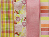 Perpetual Ribbons Spring Ribbon Kit Spring Ribbon Kit - Pink & Yellow Floral Butterfly Ribbon Set - 20 Yards