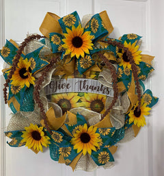 3 Yards Of 3/8 Inch Wide Ribbon  Sunflower Floral Narrow Cute Decorative  Teal With Sunflowers #11271 - Yahoo Shopping