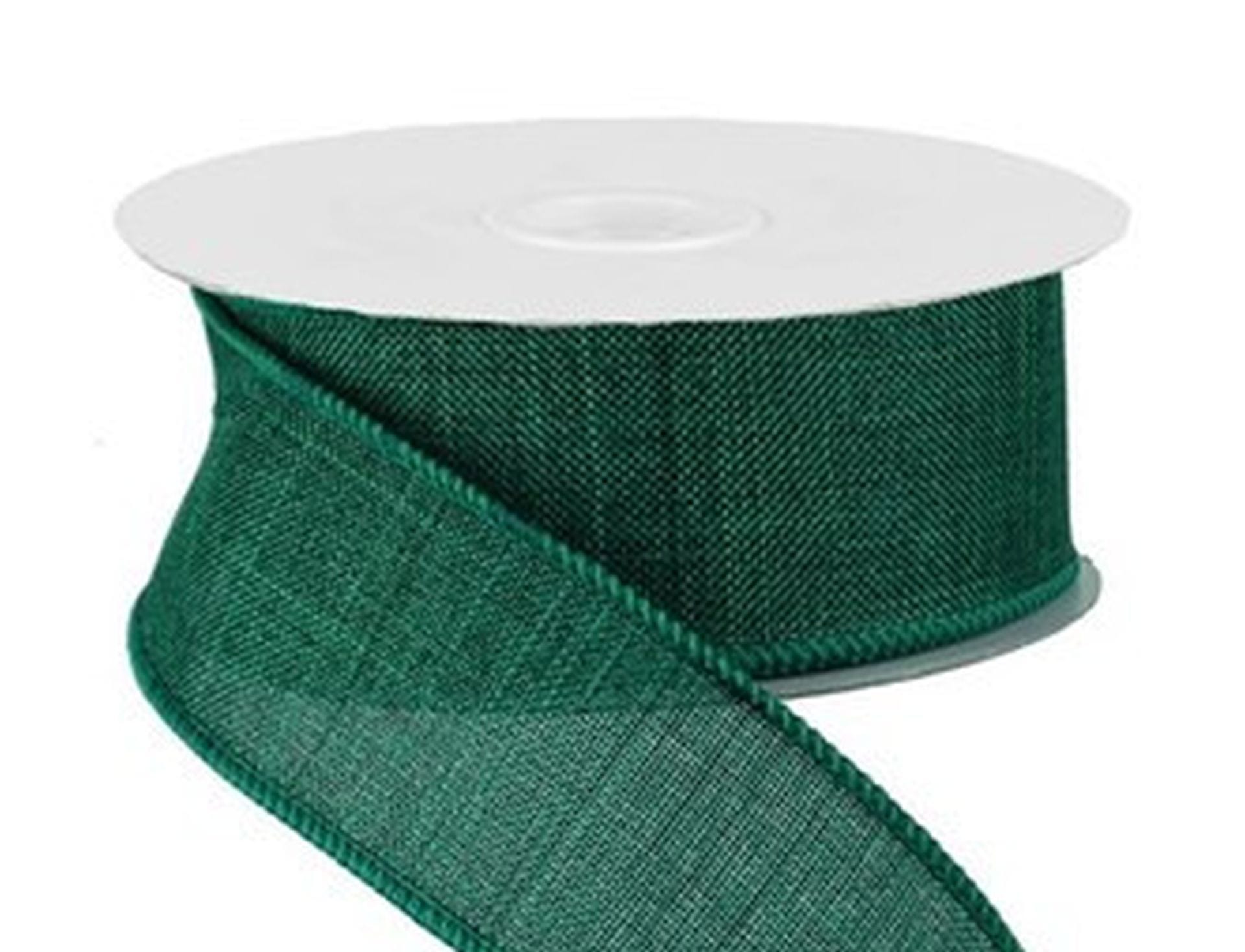 Pre-Cut Emerald Green Ribbon 5/8 x 10