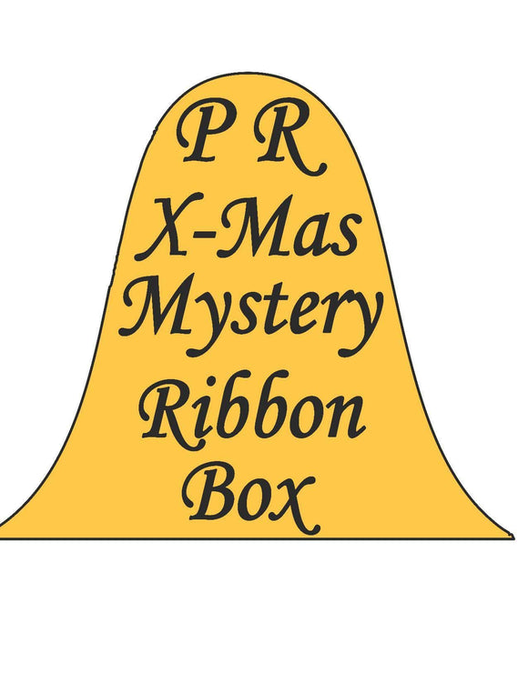 PerpetualRibbons Christmas Winter Ribbon Christmas Mystery Ribbon Box  -  3 / 10 Yard Rolls of Coordinating Ribbons