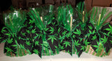 PerpetualRibbons Floral 2.5 inch Wired Black Canvas Urban Leaf Ribbon - 10 Yards
