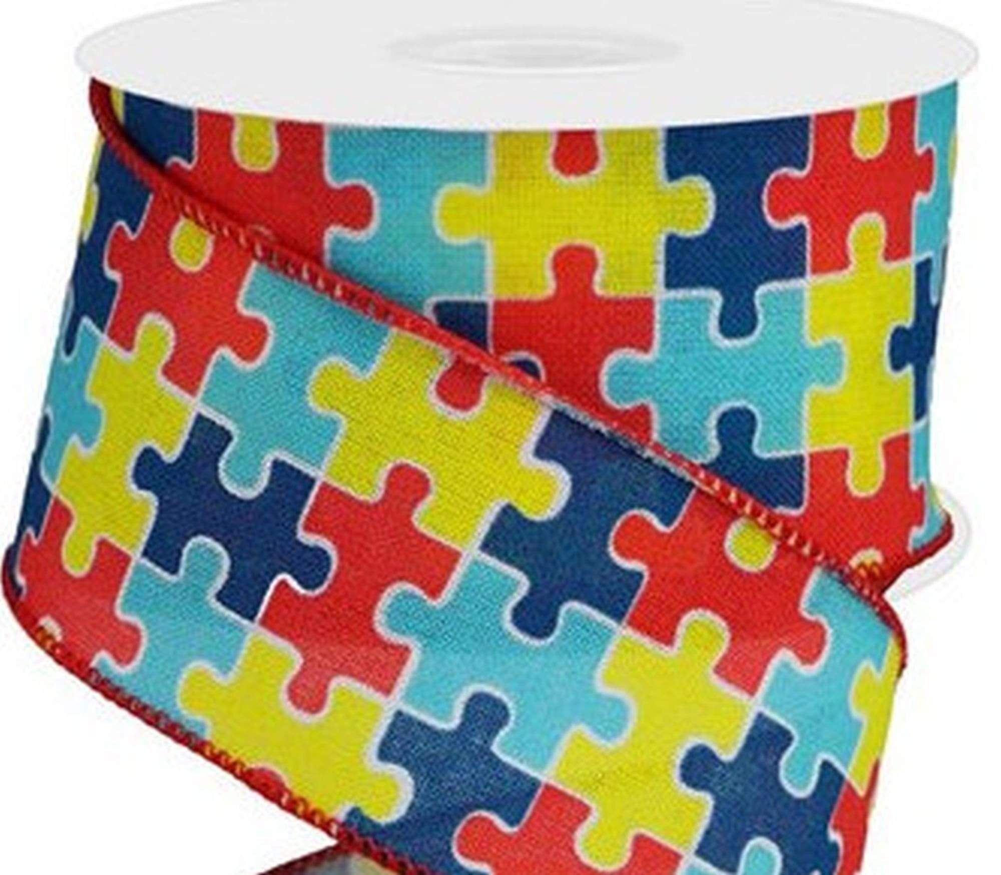 April Ribbons Autism Puzzle Piece Ribbon