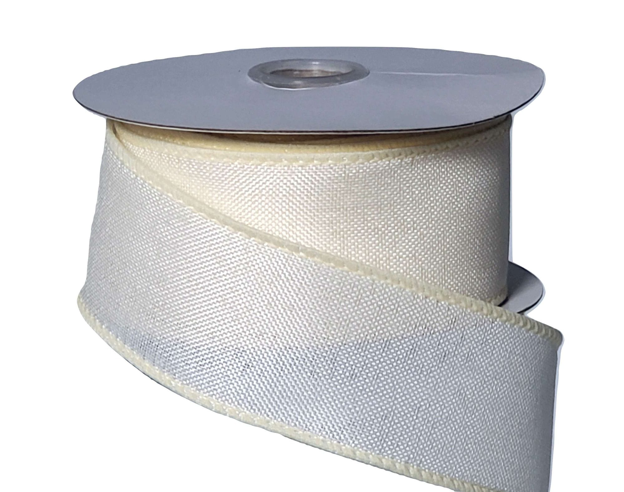 1.5 or 2.5 Solid Ivory Linen Ribbon - 10 Yards – Perpetual Ribbons