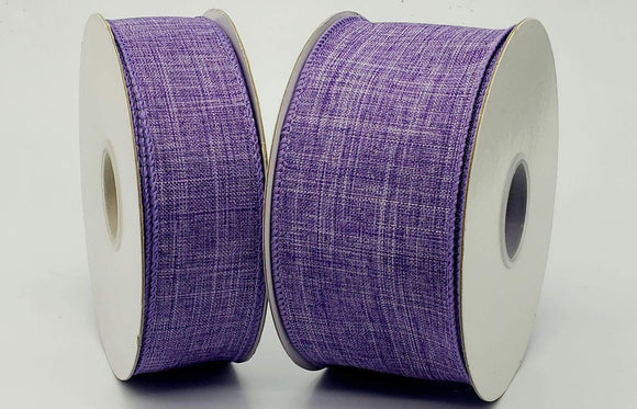 PerpetualRibbons Solids 1.5 or 2.5 inch Lavender Canvas Ribbon - 10 Yards